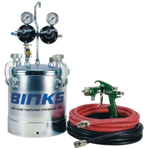 BINKS 98-3146 2.8 Gallon Tank Otfit With Transformer Tech Gun | AE6CNM 5PVF2