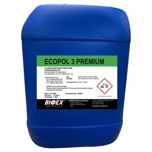 BIO EX F05.07.0515 Firefighting Foam, ECOPOL 3 PREMIUM, Hydrocarbon and Polar Solvent fires, Pail | CN9NAT 797FA0