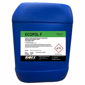 BIO EX F05.10.0015 Firefighting Foam, ECOPOL F, Class A Wildfires, 5 gal Container Size, Pail | CN9MZV 797F91