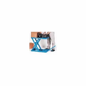 BISHAMON INDUSTRIES X-50E Scissor Lift Table, Electro Hydraulic, 1100 lbs. Capacity, 20 x 40 Inch Platform | CJ8VUC