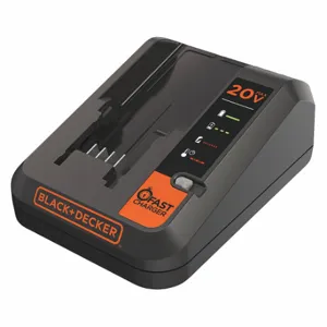 BLACK & DECKER BDCAC202B Battery Charger, +DECKER, Single-Port Charging | CN9NKC 41VH85