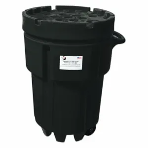 BLACK DIAMOND 1299-BD Eco Solutions OverPack Drum, Polyethylene, 95 Gal, Screw-On Lid, 47 1/2 X 31 Inch Size | CV2NVB 452M39