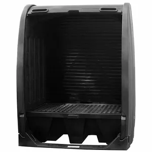 BLACK DIAMOND 4062-BD-D Eco Solutions Drum Spill Containment Pallet 58 Gal Spill Capacity, Black | CN9QVE 452M69