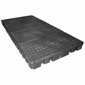 BLACK DIAMOND 5110-BD Spill Pallet, For 8 Drums, 77 gal Spill Capacity, 4000 lb Load Capacity, Black | CV3BWQ 35LT80