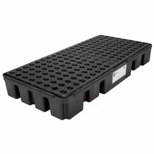 BLACK DIAMOND 5117-BD Spill Pallet, For 2 Drums, 22 gal Spill Capacity, 1000 lb Load Capacity, Black | CV3BWU 35LT84