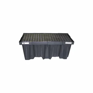 BLACK DIAMOND 5222-BD-D Drum Spill Containment Pallet 66 Gal Spill Capacity, Black, Polyethylene | CV3BWY 35LT88