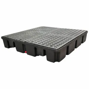 BLACK DIAMOND 5400-BD Drum Spill Containment Pallet 66 Gal Spill Capacity, Black, Polyethylene | CV3BWZ 35LT89