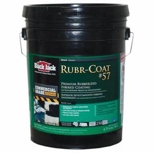 BLACK JACK 6080-9-30 Rubr-Coat 4.75-Gallonen-Faser-Dachdichtmittel, Asphaltdachbeschichtungen, Gummi, Schwarz | CN9RAC 806JX9