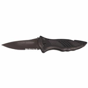 BLACKHAWK 15M111BK Folding Knife, 3 3/4 Inch Blade Length, 9 1/2 Inch Overall Length, Plastic | CN9QYK 14X509