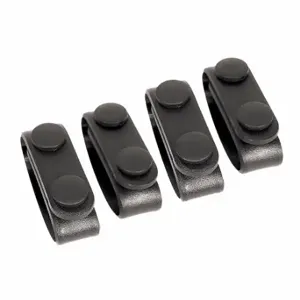 BLACKHAWK 44B300BK Molded Belt Keepers, Black, 4 PK | CN9QXU 6TTN4