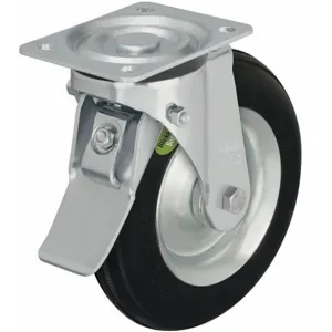 BLICKLE L-VW 260K-ST Swivel Plate Caster With Brake 440 Lb 10-1/4 Inch Diameter | AB6VZJ 22N208