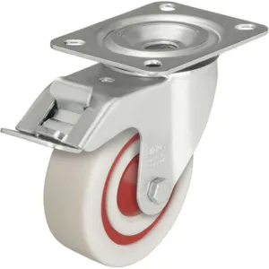 BLICKLE LE-POW 125K-FI-FK Swivel Plate Caster With Total-lock 330 Lb 5 Inch Diameter | AB6VWF 22N052