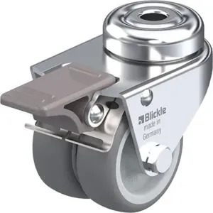 BLICKLE LMDA-TPA 50G-FI Dual Wheel Swivel Stem Caster with Brake | AB6VTB 22M992