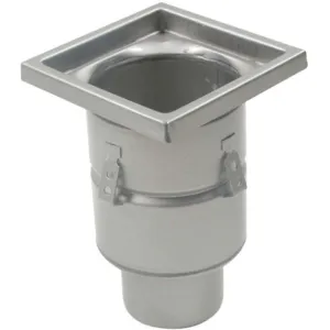 BLUCHER BFD-334 Floor Drain With 12 Inch Square Top 4 In | AA3WNJ 11X363