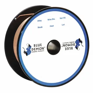 BLUE DEMON ER70S6-030-02 Carbon Steel, Weld Wire, 0.030 Inchx2lb Spool | CN9RQZ 232C37