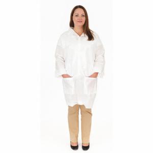 BODYFILTER 4025NE-4XL Disposable Lab Coat, Body Filter 95+, White, 4Xl, 50 PK | CN9TEW 3HKK1
