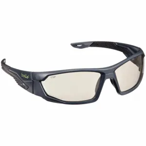 BOLLE SAFETY MERCSP Safety Glasses, Anti-Fog /Anti-Static /Anti-Scratch, No Foam Lining, Wraparound Frame | CN9TGK 60LM38