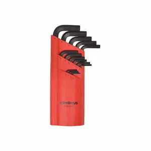 BONDHUS 10995 Hex Key Set, L, Metric, Long, 15 Pieces, Alloy Steel | CP6JJQ 36F557