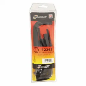 BONDHUS 12343 Set 11 Hex Key Set Short | CP6JKA 25EA73