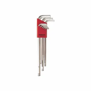 BONDHUS 17099 Set 9 Plated Ball End L-Wrenches Xl | AH2CWY 25EH85