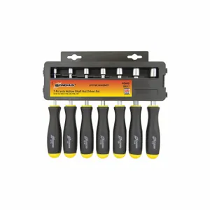 BONDHUS 48445 Set 7 Hollow Shaft Nut Driver | CN9TMV 25EY90