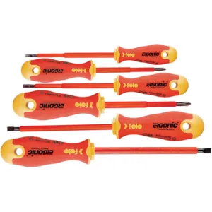 BONDHUS 53169 Insulated Screwdriver Set 6 Pc | AD2BLC 3MJC6