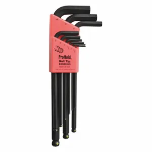 BONDHUS 74999 Hex Key Set, L, Metric, Long, 9 Pieces, Alloy Steel | CP6JJR 53PZ23