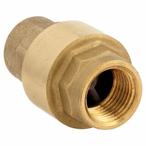 BONOMI 100003-1/2 VALVE, Single Flow, Inline Spring, Brass, 1/2 Inch Pipe/Tube Size, FNPT x FNPT, 400 psi | CN9VKM 45RF45