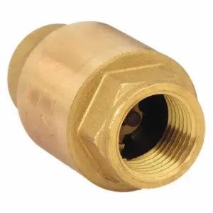 BONOMI 100012LF-3/8 VALVE, Single Flow, Inline Spring, Brass, 3/8 Inch Pipe/Tube Size, FNPT x FNPT, 400 psi | CN9VKZ 45RF28