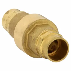 BONOMI 100712LF-3/4 Valve, Single Flow, Inline Spring, Brass, 3/4 Inch Pipe/Tube Size, Sweat x Sweat, 200 psi | CN9VJY 45RF39