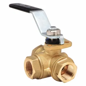 BONOMI 355N-1/4 Ball Valve, 1/4 Inch Pipe T, 400 PSI CWP, -4-366 Deg F, Female NPT | CN9VGW 46CE38