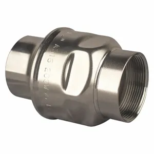 BONOMI S250-1/2 Check Valve, Single Flow, Inline Spring, 316 Stainless Steel, 1/2 Inch Pipe/Tube Size | CN9VJM 483M34