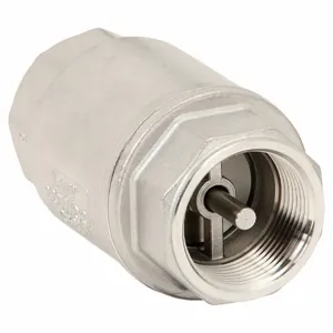 BONOMI S800-11/4 Check Valve, Single Flow, Inline Spring, 316 Stainless Steel, 1 1/4 Inch Pipe/Tube Size | CN9VJH 46CE67