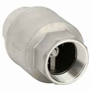 BONOMI S800-2 Check Valve, Single Flow, Inline Spring, 316 Stainless Steel, 2 Inch Pipe/Tube Size, PTFE | CN9VJP 46CE69