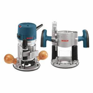 BOSCH 1617EVSPK Router, Mid-Size, Fixed And Plunge Base, 2.25 Hp, Variable Speed, 25000 Rpm, Palm Grip | CN9XZJ 44J137