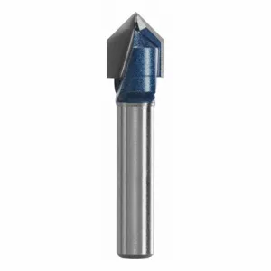 BOSCH 84300MC Straight Cut Profile Router Bit, Fractional Inch, Carbide Tipped, 3/8 Inch Cutter Dia | CN9XVM 499K63