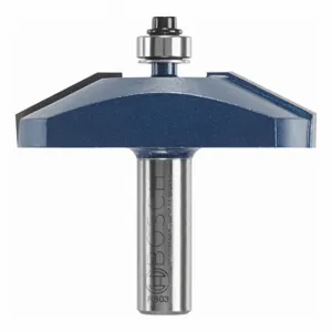 BOSCH 85637MC Straight Cut Profile Router Bit, Fractional Inch, Carbide Tipped, 1 Inch Length of Cut | CN9XUY 499K79