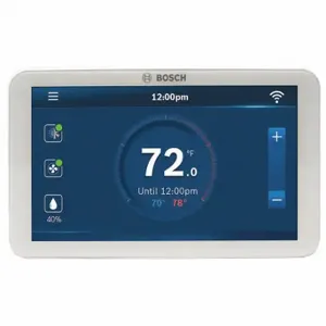 BOSCH BCC100 Low Voltage Thermostat, 7 Day, 3 1/16 Inch Size Overall Height | CN9XNG 458J55