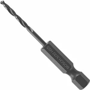 BOSCH BL4133IM 3/32 Inch Twist Drill Bit, High Speed Steel, 1 Inch Depth, Hex Shank Type | CD2HNT 53DM07