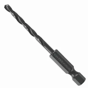 BOSCH BL2136IM Drill Bit, 9/64 Inch Drill Bit Size, 1 1/2 Inch Flute Length, 1/4 Inch Shank Hex Size | CN9WFT 53DL93