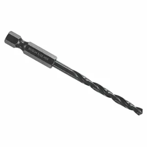 BOSCH BL2137IM Drill Bit, 5/32 Inch Drill Bit Size, 1/4 Inch Shank Hex Size, Split Point | CN9WGJ 53DL94