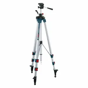 BOSCH BT 250 Tripod, Heavy-Duty, Adj, 1/4 Inch, Aluminum, 38 7/25 Inch98 2/5 Inch Length | CN9YNX 794LL9