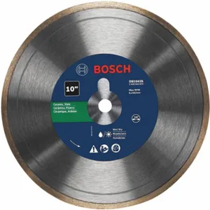 BOSCH DB1043S Diamond Saw Blade, 10 Inch, Wet Continuous Rim Type | CD3RWN 53DM20