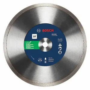 BOSCH DB1066 Diamond Saw Blade, 10 Inch Blade Dia, 5/8 Inch Arbor Size, Wet/Dry Best | CN9WDF 44L995