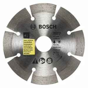 BOSCH DB4541S Diamond Saw Blade, 4 1/2 Inch Blade Dia, 7/8 Inch Arbor Size, Wet/Dry, For Angle Grinders | CN9WEF 44M015