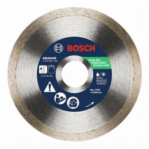 BOSCH DB4543S Diamond Saw Blade, 4 1/2 Inch Blade Dia, 7/8 Inch Arbor Size, Wet/Dry, For Angle Grinders | CN9WDM 53DM21