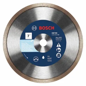 BOSCH DB769 Diamond Saw Blade, 7 Inch Blade Dia, 5/8 Inch Arbor Size, Wet Better | CN9WED 499K87