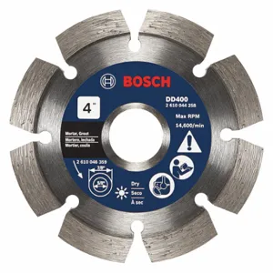 BOSCH DD400 Diamond Saw Blade, 4 Inch Blade Dia, 7/8 Inch Arbor Size, Dry Best | CN9WDR 44M047