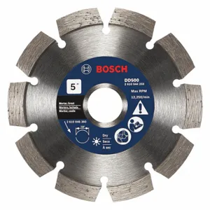 BOSCH DD500 Diamond Saw Blade, 5 Inch Blade Dia, 7/8 Inch Arbor Size, Dry Best | CN9WDU 44M050