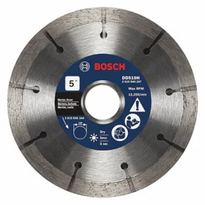 BOSCH DD510H Diamond Saw Blade, 5 Inch Blade Dia, 7/8 Inch Arbor Size, Dry Best | CN9WDV 44M051